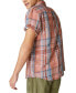 ფოტო #2 პროდუქტის Men's Linen Plaid Short Sleeve Workwear Shirt