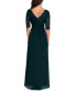 Фото #2 товара Women's Lace-Top Waterfall-Detail Gown