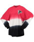 ფოტო #4 პროდუქტის Women's Red, Black Atlanta Falcons Ombre Long Sleeve T-shirt