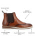 Фото #8 товара Men's Thorpe Tru Comfort Foam Wingtip Slip-On Chelsea Boots