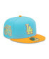 Фото #5 товара Men's Blue, Orange Los Angeles Dodgers 1978 World Series Vice Highlighter 59FIFTY Fitted Hat