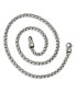 ფოტო #1 პროდუქტის Stainless Steel Polished 24 inch Rounded Box Chain Necklace