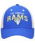 Фото #3 товара Boys Royal and White Los Angeles Rams Core Lockup Snapback Hat