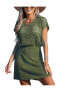 Фото #1 товара Women's Storyteller Cutout V-Neck Cover-Up Dress