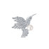 Фото #1 товара Брошь JL Luxury Pearls Charming Hummingbird Pearl