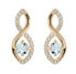 Charming gold-plated topaz earrings PO/SE09089TZ
