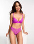 Фото #4 товара ASOS DESIGN Dylan lace cheeky brazilian brief in purple