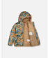 ფოტო #2 პროდუქტის Baby Boy Quilted Mid-Season Jacket Beige Printed Camo Dinos - Infant