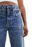 Mango double waistband jeans in blue