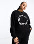 Фото #1 товара ASOS Weekend Collective Curve co-ord oversized sweatshirt with logo in black