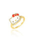 ფოტო #1 პროდუქტის Sanrio Yellow Gold Plated Crystal Face Jewelry Ring - Size 7