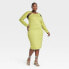 Фото #1 товара Black History Month Sammy B Women's Plus Size Long Sleeve Cut Out Bodycon Dress