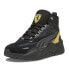 Фото #2 товара Puma Sf RsX Mid Lace Up Mens Black Sneakers Casual Shoes 30795901