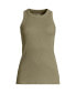 ფოტო #4 პროდუქტის Plus Size Rib Crew Neck Tank Top