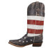 Фото #3 товара Roper Americana Flag Patriotic Snip Toe Cowboy Womens Brown Casual Boots 09-021