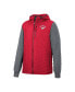 Men's Red Wisconsin Badgers Course Herringbone Full-Zip Hoodie