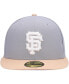 Фото #4 товара Men's Gray, Peach San Francisco Giants 2007 MLB All-Star Game Purple Undervisor 59FIFTY Fitted Hat