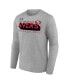 Фото #3 товара Men's Heather Gray San Francisco 49ers Super Bowl LVIII Two-Side Roster Big and Tall Long Sleeve T-shirt