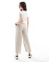 Фото #2 товара JDY wide leg cropped tailored trouser co-ord in stone