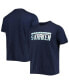 ფოტო #1 პროდუქტის Men's Navy Seattle Kraken Richmond Wordmark T-shirt