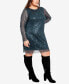 Plus Size Nouveau Nights Shift Mini Dress