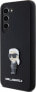 Karl Lagerfeld Etui Karl Lagerfeld KLHCS23SSMHKNPK Samsung Galaxy S23 Silicone Ikonik Metal Pin czarny/black