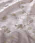 Фото #6 товара Sakura Blossom Greylac Duvet Cover Set, King, Created for Macy's