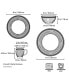 Фото #7 товара French Perle Groove 4 Piece Place Setting