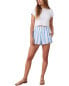 Фото #1 товара Bella Dahl Smocked Fray Hem Linen-Blend Short Women's S