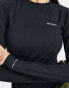 Фото #3 товара Columbia Midweight stretch long sleeve Ski baselayer top in black