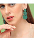 ფოტო #3 პროდუქტის Women's Pink Dented Drop Earrings
