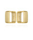 ფოტო #1 პროდუქტის Gold-Tone Brass Rectangle Hoop Earrings