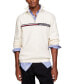 ფოტო #1 პროდუქტის Men's Stripe Quarter-Zip Sweater