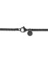 ფოტო #2 პროდუქტის Diamond Cross 22" Pendant Necklace (1/10 ct. t.w.) in Stainless Steel, Black Carbon Fiber, Created for Macy's