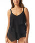 Фото #1 товара Women's Flourish Underwire Bra-Sized Tankini Top