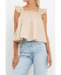 ფოტო #1 პროდუქტის Women's Ruffle Detail Top