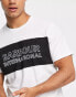 Фото #4 товара Barbour International panel logo t-shirt in white