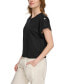 Фото #3 товара Women's Short-Roll-Sleeve French Terry Top