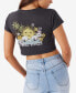 Juniors' Sun Time Flowers Graphic-Print Cotton T-Shirt