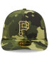 Фото #3 товара Men's Camo Pittsburgh Pirates 2022 Armed Forces Day On-Field Low Profile 59FIFTY Hat