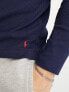 Polo Ralph Lauren loungewear long sleeve waffle t-shirt in navy with logo