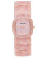 Фото #1 товара Women's Quartz Pink Acetate Link Expansion Watch, 30mm