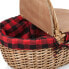 Фото #19 товара Country Red & Black Buffalo Plaid Picnic Basket