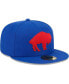 Фото #2 товара Men's Royal Buffalo Bills Throwback Main 59FIFTY Fitted Hat