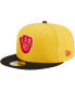 Фото #2 товара Men's Yellow, Black Milwaukee Brewers Grilled 59FIFTY Fitted Hat