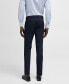 ფოტო #2 პროდუქტის Men's Stretch Fabric Super Slim-Fit Suit Pants