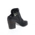 Фото #8 товара Diba True Landing Crew 23523 Womens Black Leather Heeled Sandals Shoes