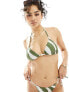 Фото #1 товара New Look bikini top in khaki stripe