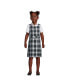 ფოტო #3 პროდუქტის Girls School Uniform Plaid Jumper Dress Top of Knee