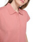 ფოტო #4 პროდუქტის Women's Extended-Shoulder Covered-Placket Top